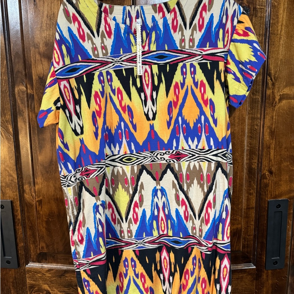 Colorful Geometric Pattern Dress